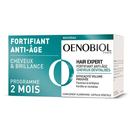 Oenobiol Hair Expert Stärkendes Anti-Aging für devitalisiertes Haar 2x30 Kapseln