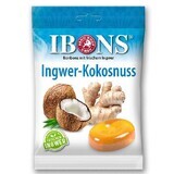 Dropsuri cu ghimbir si nuca de cocos, 75 g, Ibons