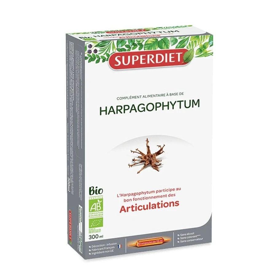 Superdiet Harpagophytum Bio-Gelenke 20 Fläschchen