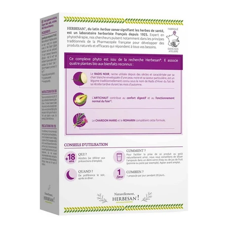 Herbesan Bien-Être Du Foie Bio 20 Ampullen