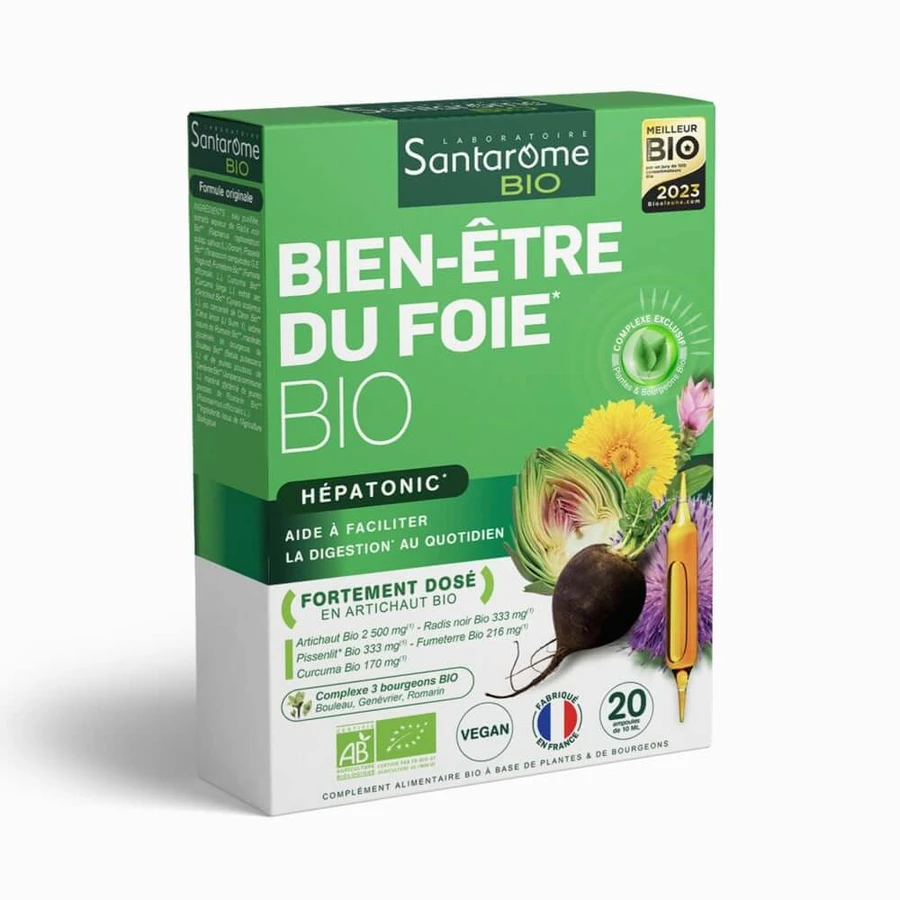 Santarome Liver Wellness 20 Organic Digestion & Transit 20 ampoules