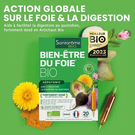 Santarome Liver Wellness 20 Organic Digestion & Transit 20 ampoules