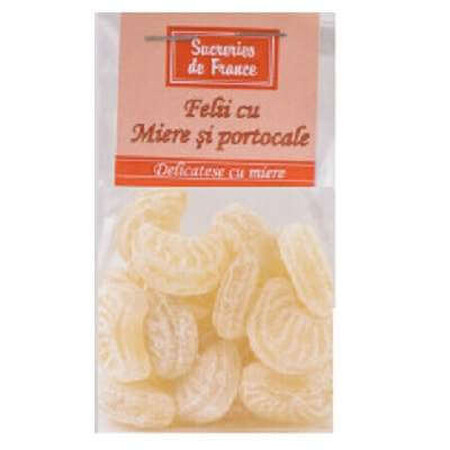 Dropsuri cu miere si esenta naturala de portocale, 100 g, Apidava