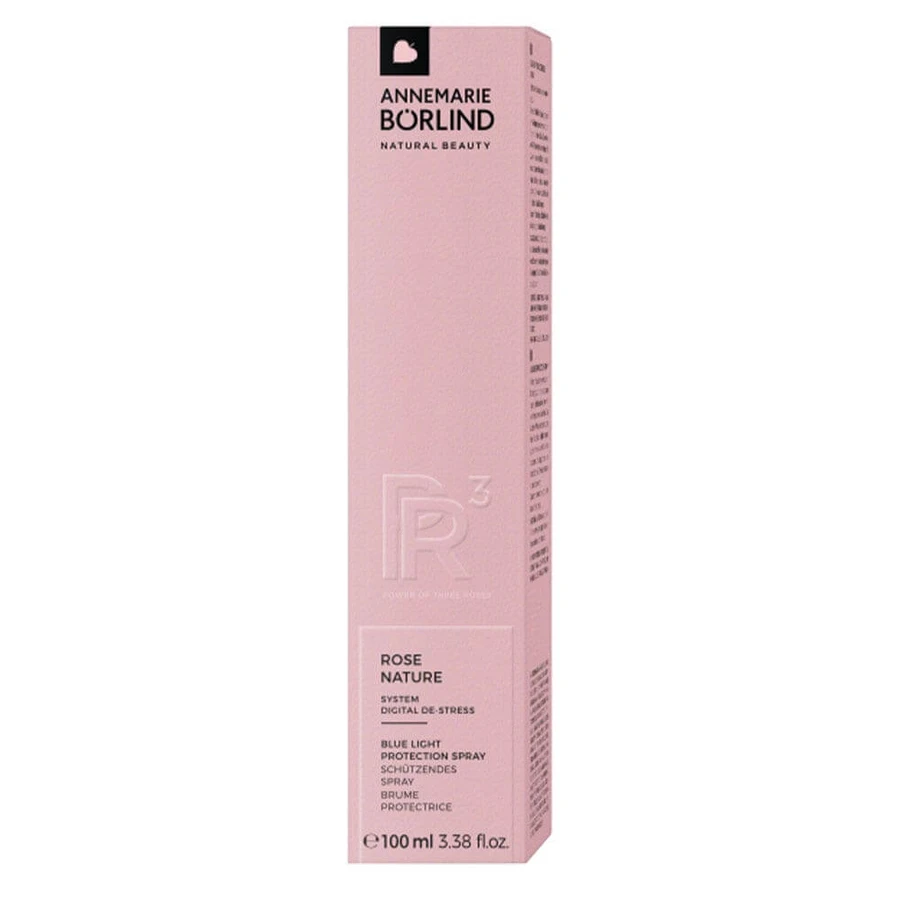 ANNEMARIE BÖRLIND Rose Nature Brume Protectrice Anti Lumière Bleue Tous Types de Peaux 100ml