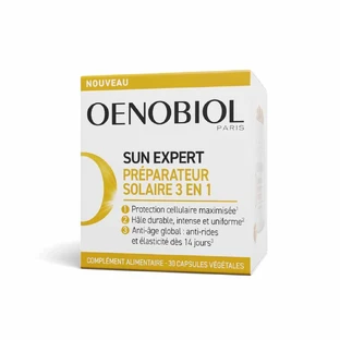 Oenobiol Sun Expert Préparateur Solaire 3en1 Dreifache Wirkung 30 Kapseln