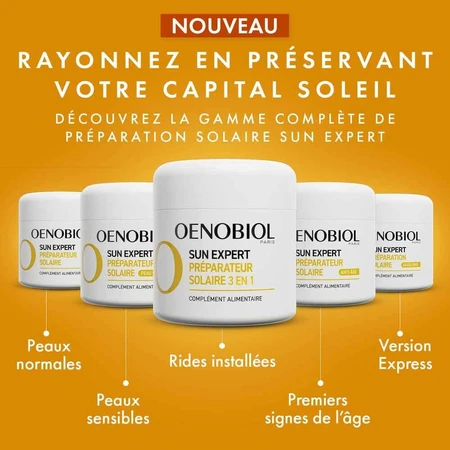 Oenobiol Sun Expert Préparateur Solaire 3en1 Triple action 30 capsules