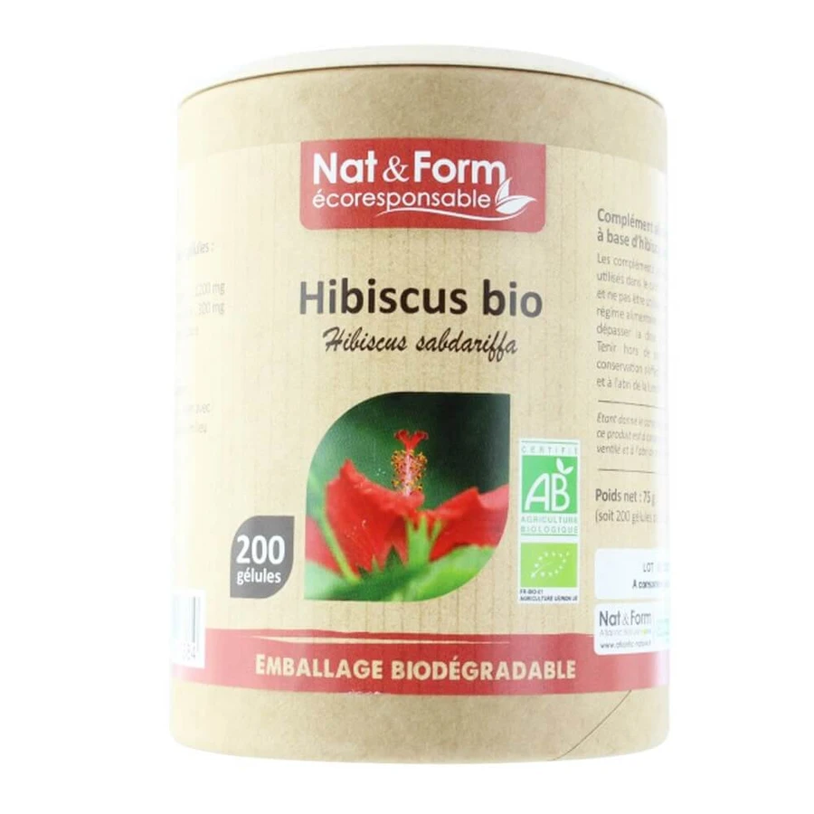 Nat&Form IBISCO BIO 200 cápsulas