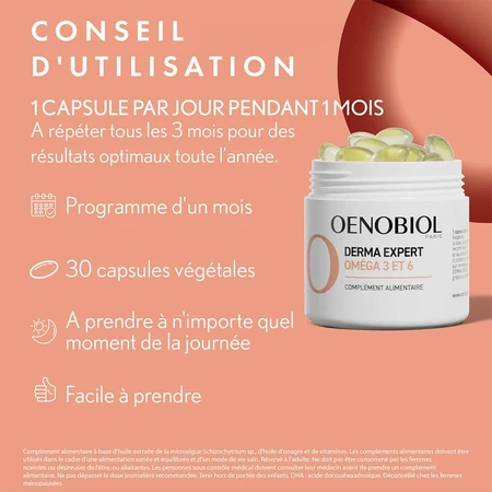 Oenobiol Derma Expert Omega 3 6 Hautregeneration 30 Kapseln