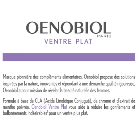 Oenobiol Flat Belly 60 Capsules