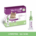 Ceva Vectra Solution spot-on pour chats 3 pipettes