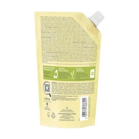 A-Derma Exomega Control Huile Lavante Emolliente Anti-Grattage Eco Recharge 500ml