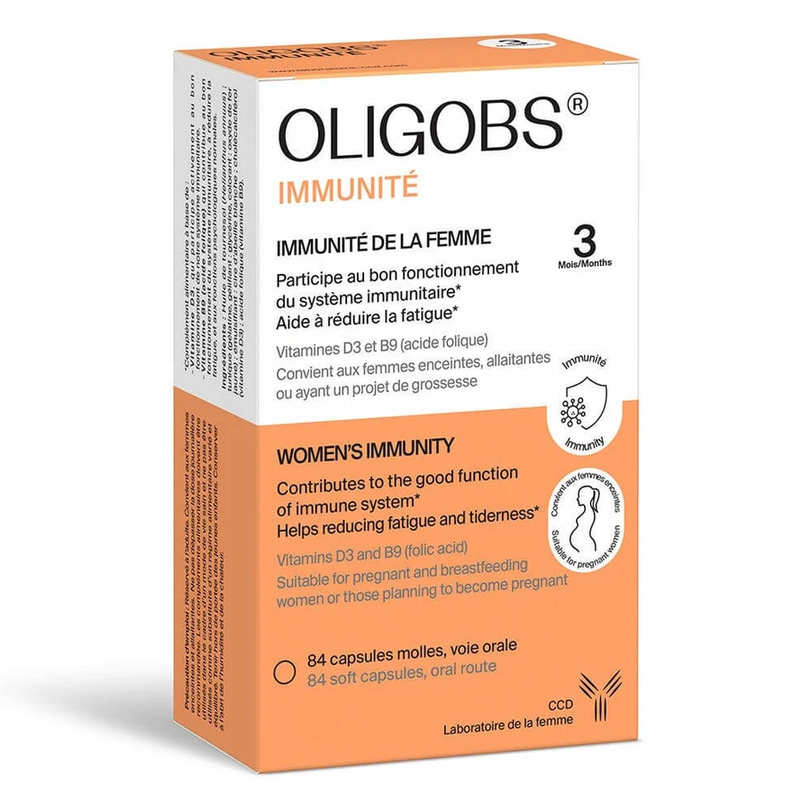 Ccd Oligobs Inmunidad Femenina Vitaminas D3+B9 84 Cápsulas