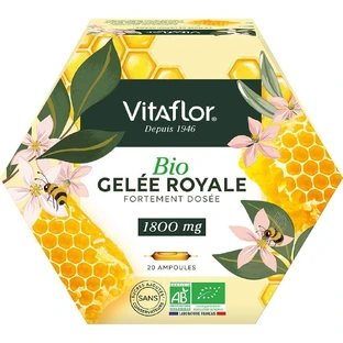 Vitaflor Organic Royal Jelly 1800mg 20 bulbi