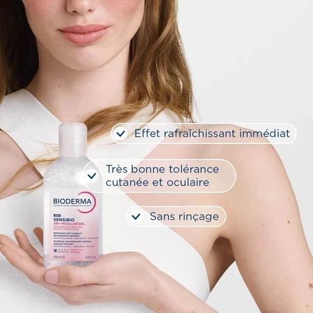 Bioderma Crealine AR+ Gelée Micellaire Peaux Sensibles Réactives 250ml