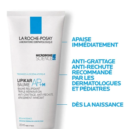 La Roche-Posay Lipikar Triple Action Repairing Balm Umweltfreundliche Tube Ekzemanfällige atopische Haut 200ml