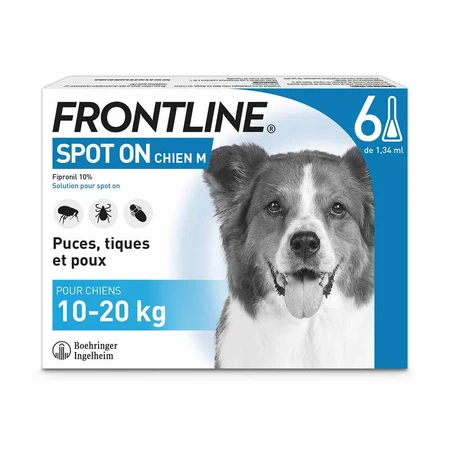 Frontline Spot-on Câine 10-20kg 6 pipete 1.34 ml