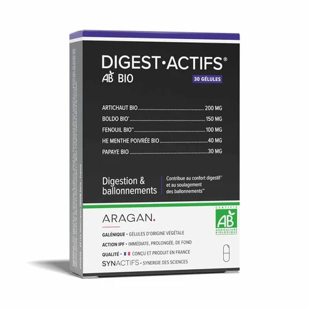 Aragan Synactifs SpijsverteringActifs Bio 30 capsules