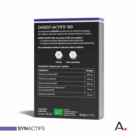 Aragan Synactifs SpijsverteringActifs Bio 30 capsules