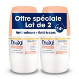Etiaxil Roll-on Deodorant Delicatesse zonder aluminium 48u Gevoelige Huid 2x50ml