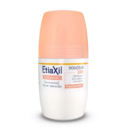 Etiaxil Roll-on Deodorant Delicatesse zonder aluminium 48u Gevoelige Huid 2x50ml