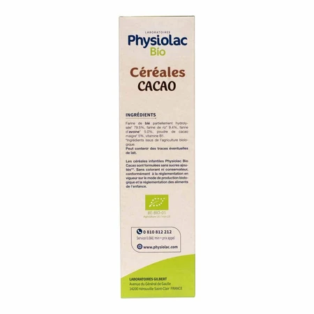 Physiolac Granen Cacao Des 6 Mois Bio 200g