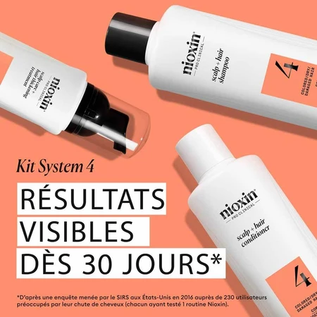 Nioxin System 4 Kit für coloriertes/trockenes/geschädigtes Haar und fortgeschrittenen Haarausfall 700ml