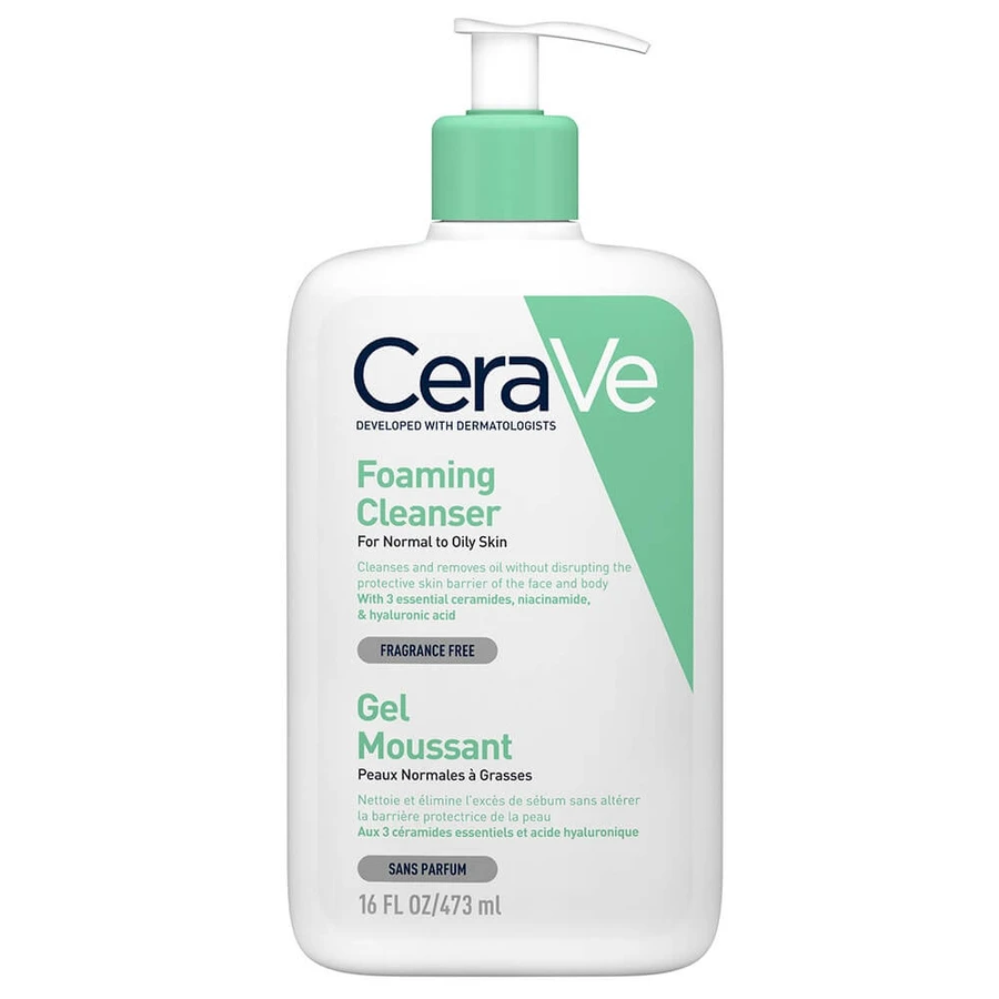 Cerave Facial Cleanser Foaming Gel for Normal to Oily Skin 473ml
