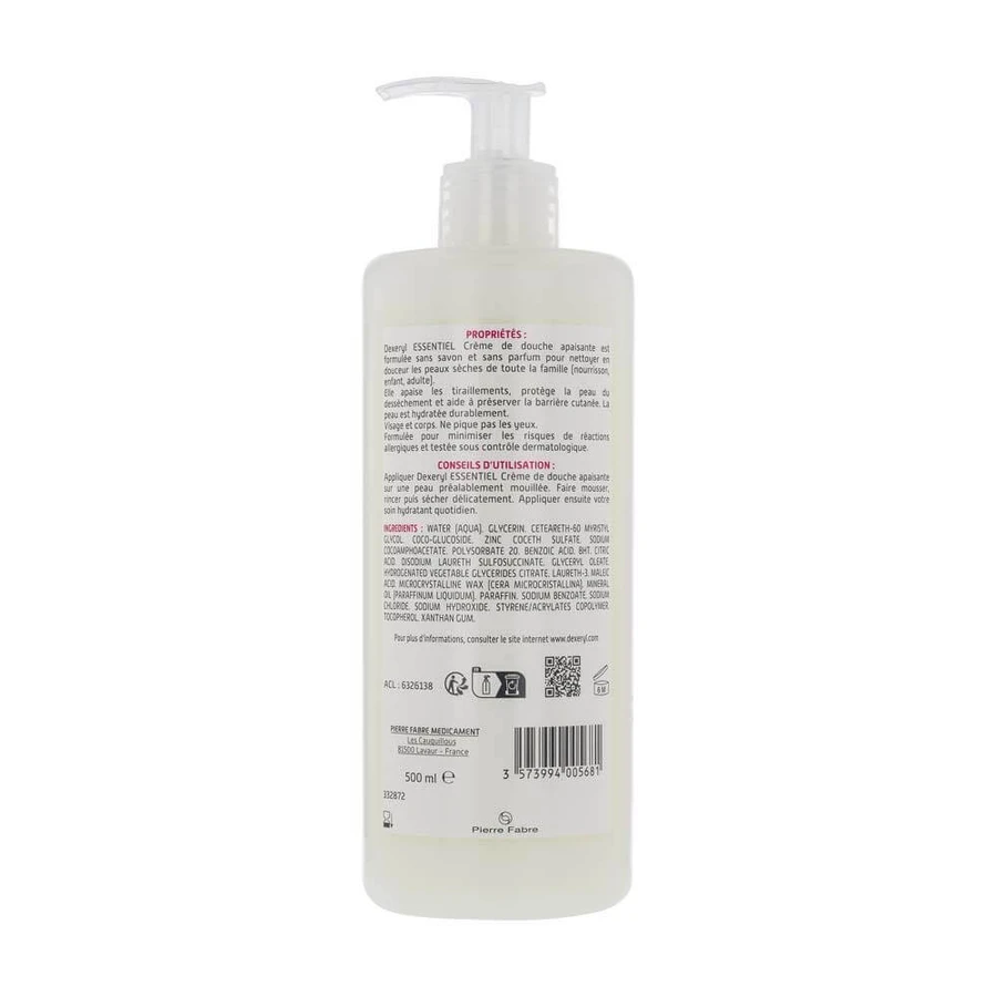 Dexeryl Reinigingscrème Droge of atopische huid Essentiel 500ml