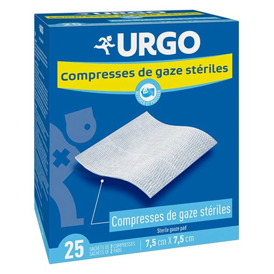 Urgo Steriele Tabletten 7,5 cm x 7,5 cm x25