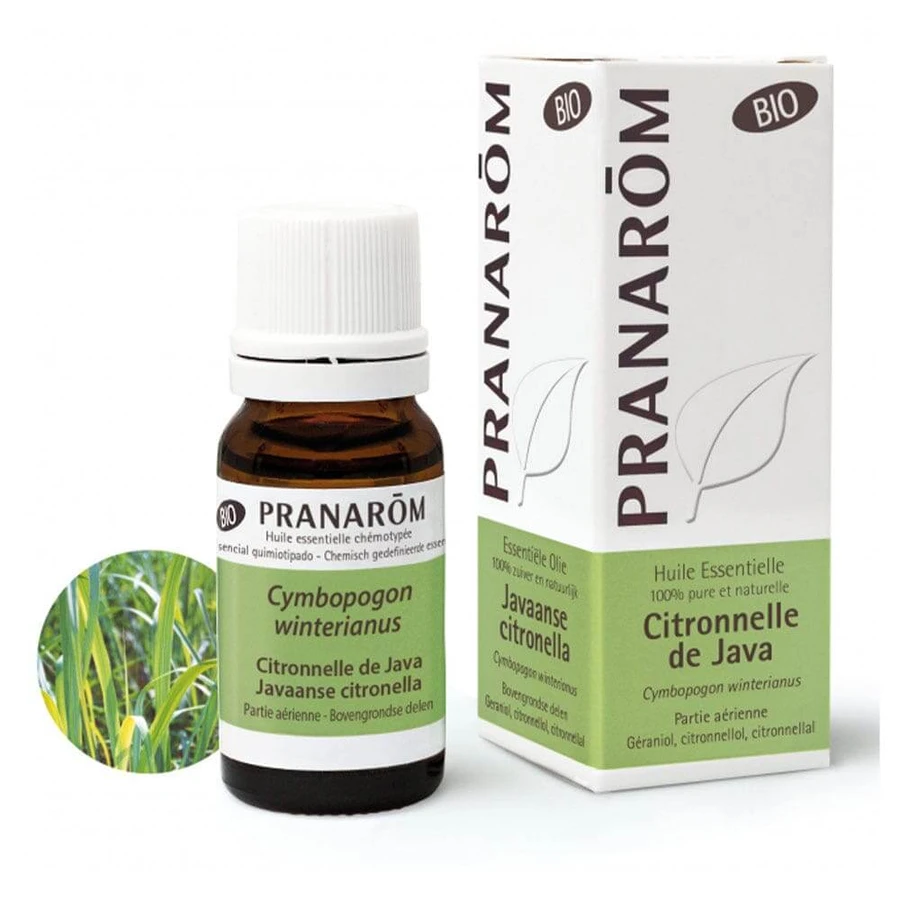 Pranarôm Essentiële Oliën Biologische Java Citroengras Essentiële Olie 10 ml