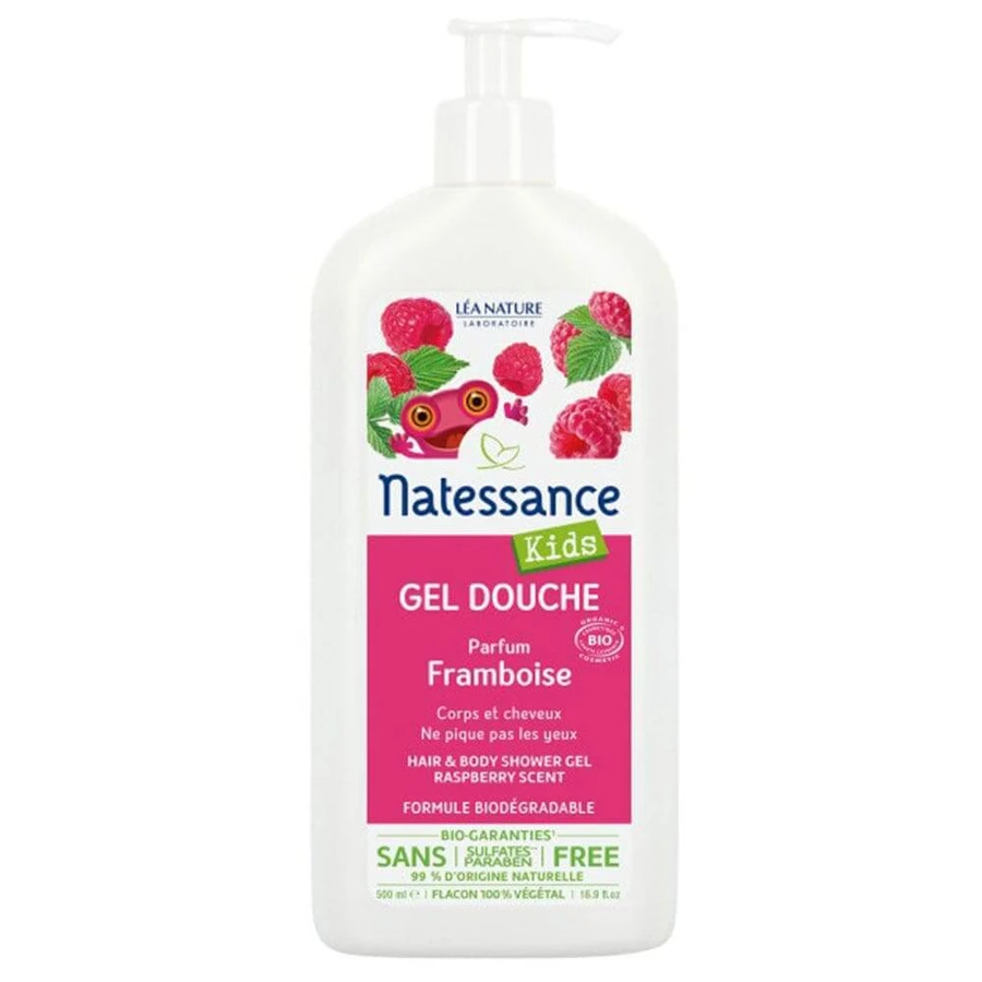 Natessance Kids Himbeere Bio-Duschgel sulfatfrei 500 ml