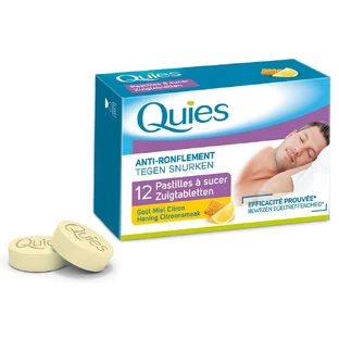 Tabletki przeciw chrapaniu Quies Honey-Lemon X12