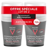 Vichy Deodorant Antiperspirant Efficacy 72h Sweat Control Roll-on 2x50ml
