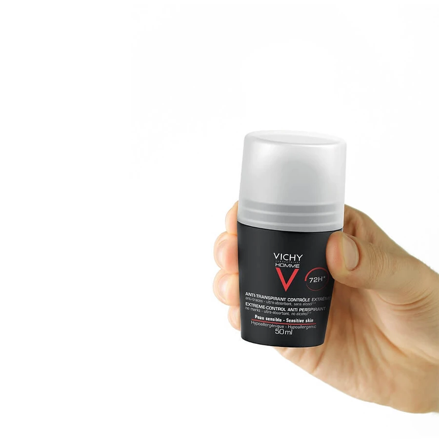 Vichy Deodorant Antiperspirant Efficacy 72h Sweat Control Roll-on 2x50ml