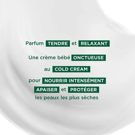 Klorane Bébé Creme Nutritive Cold Cream Peaux Seches A Tres Seches 125ml