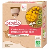 Babybio Compote kiwi, mango and coconut milk organic from 6 months 4x90g