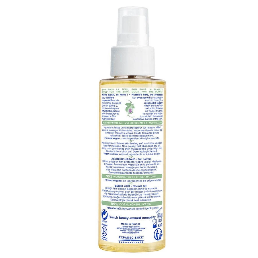 Mustela Olio da massaggio Pelle normale 100ml