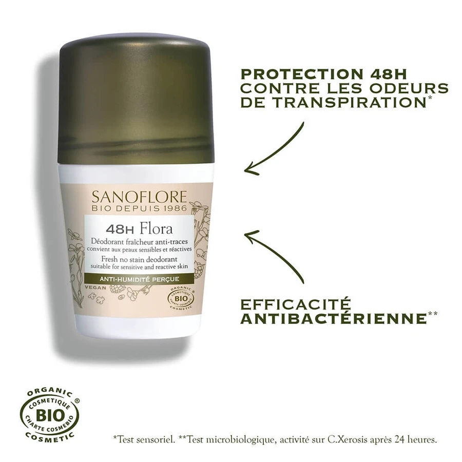 Sanoflore Deodorant Bille Nuage De Fraicheur Bio Efficacite 24h 50 ml