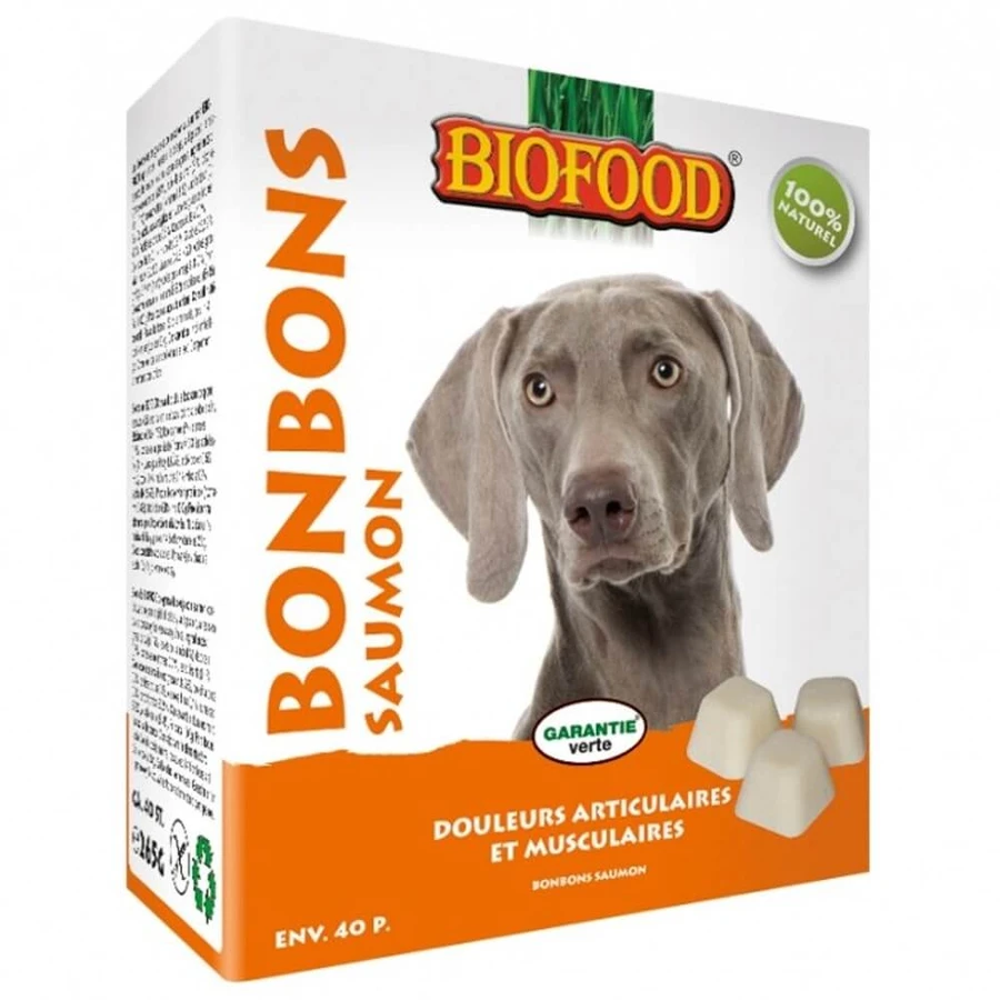 Biofood Maxi Salmon Cukierki na bóle stawów i mięśni dla psów 40 szt.: ceny i cechy