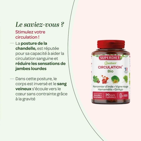 Superdiet Quatuor Circulation Red Vine 120 Capsules 120 Gélules