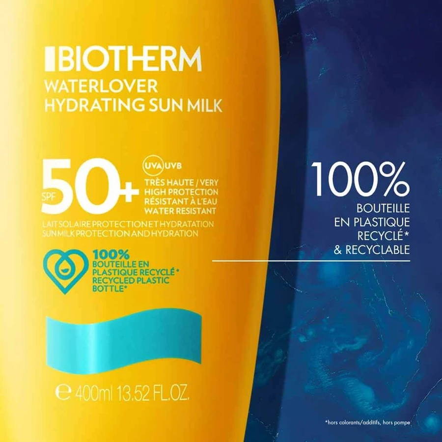 Biotherm WaterLover Zonnemelk Spf50 + Fles met dispenser 400ml
