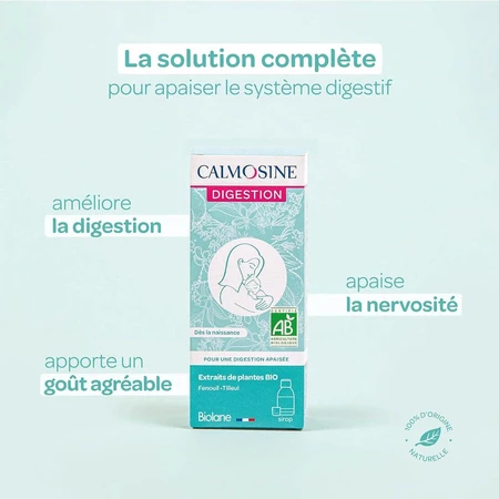 Băutură calmantă pentru digestie Calmosine Digestion Bio, 100 ml, Biolane