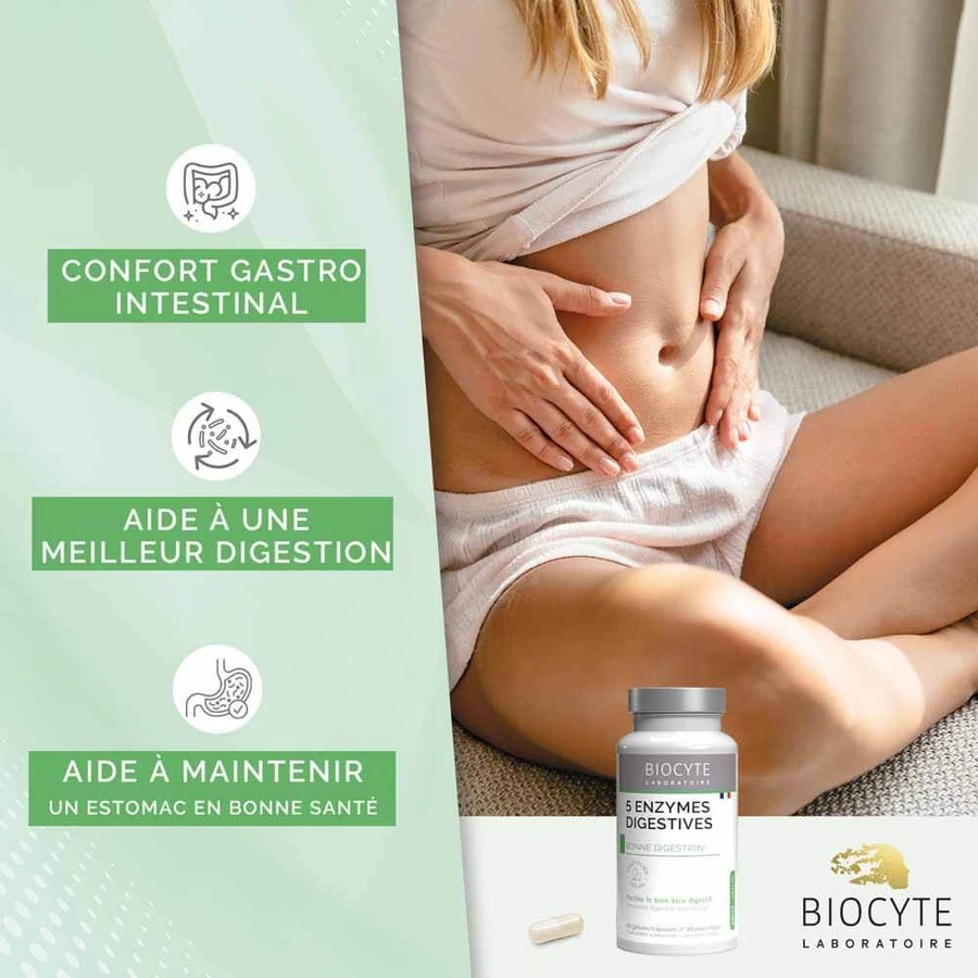 Biocyte Longevity 5 digestive enzymes 60 capsules