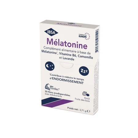 IBSA FilmTec Melatonine Forest Fruit Taste 30 Oro-dispergeerbare films