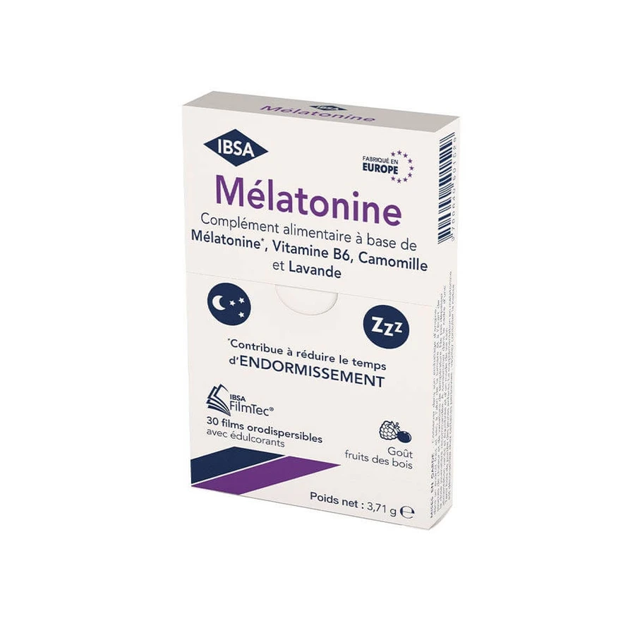 IBSA FilmTec Melatonine Forest Fruit Taste 30 Oro-dispergeerbare films
