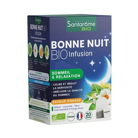 Santarome Bonne Nuit Infusion Sleep and Relax Infusion Bio Orange Flavour 20 saszetek: ceny i cechy