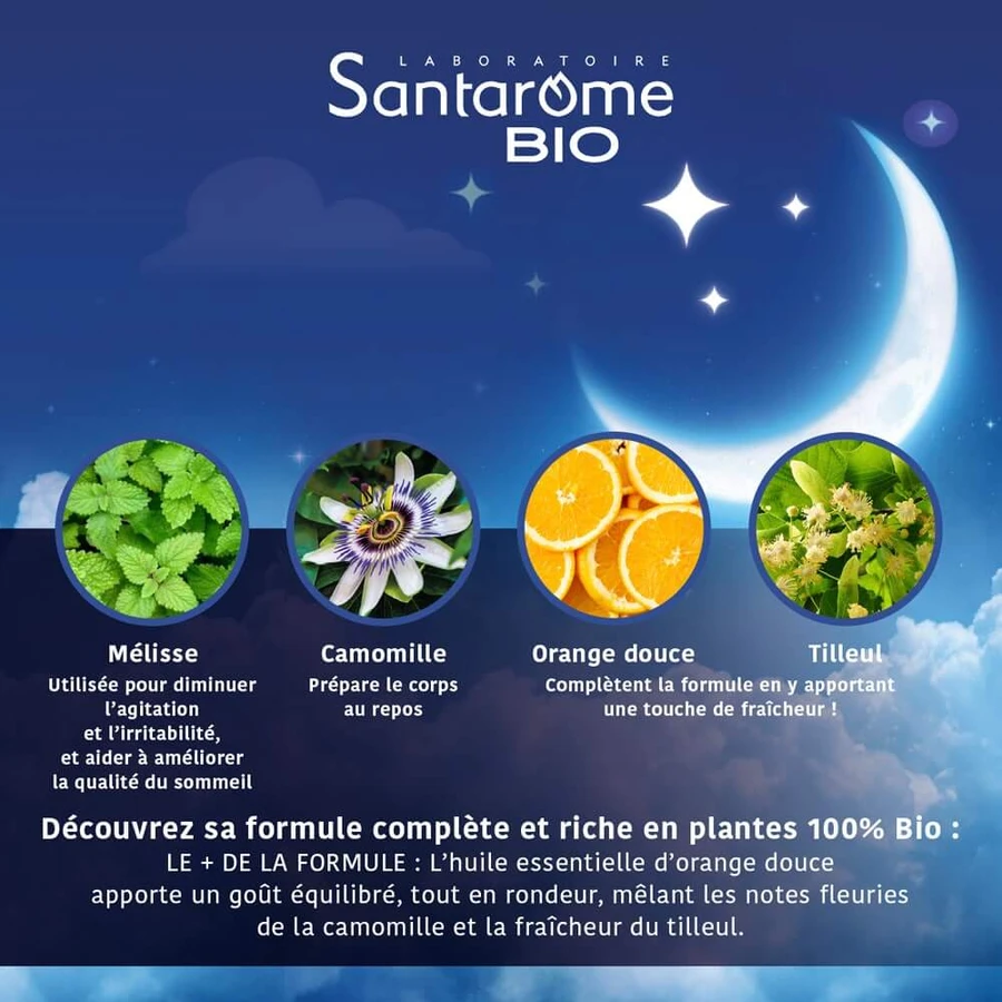 Santarome Bonne Nuit Infusion Sleep and Relax Infusion Bio Orange Flavour 20 saszetek: ceny i cechy