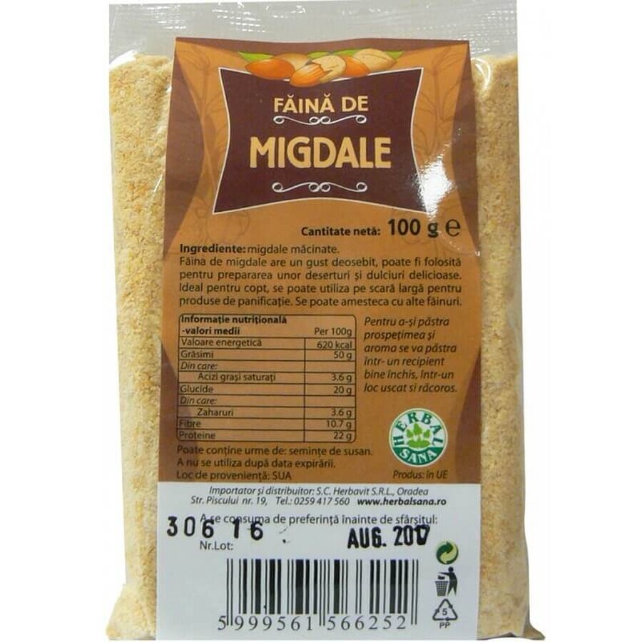 Mandelmehl, 100 g, Herbal Sana