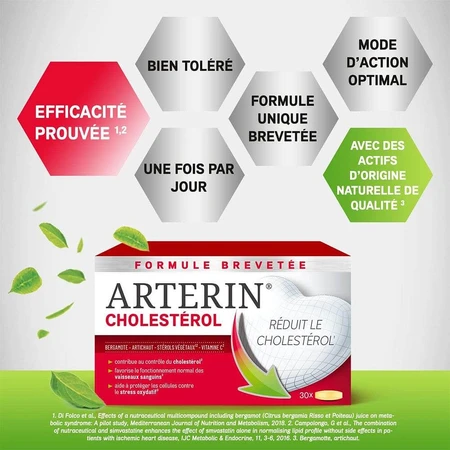 Omega Pharma Cholesterol Arterin Actieve ingrediënten van natuurlijke oorsprong 30 tabletten