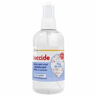 Baccide Antivirales Desinfektionsspray Hände und Oberflächen Baumwollblüte 100ml